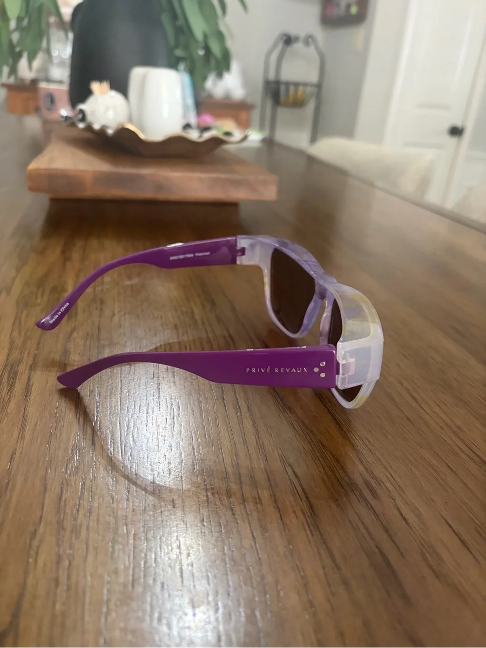 Prive Revaux Women’s Purple Polarized Sunglasses Everybody Fit 59-18-140